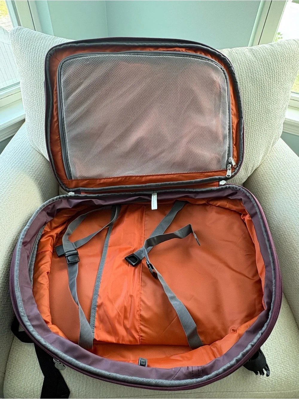 eBags Mother Lode Jr Travel Backpack Carry-On Luggage Burgundy
